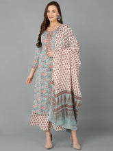 Women Cotton Printed Floral Kurta Palazzos
